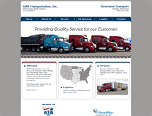 Tablet Screenshot of gmrtransportation.com